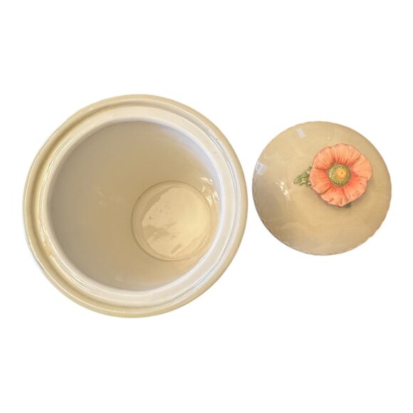 Vintage Michel & Company Floral Ceramic Canister Designed By Christa Schmidt - Picture 3 of 9